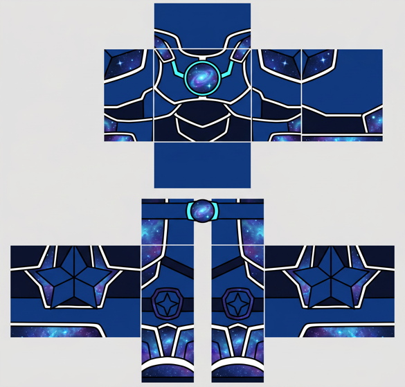 Blue Galaxy Warrior pants texture